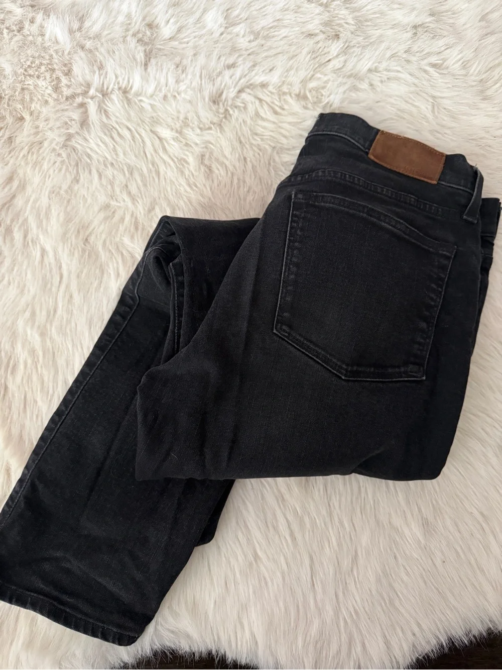 J. Crew Men’s Slim Straight Jeans in Washed Black